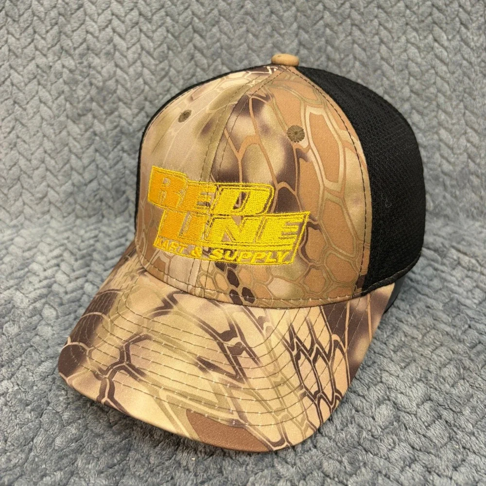 Port Authority Red Line Kart & Supply Kryptek Camo Trucker Hat Snapback Cap